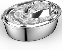 ORSDA Cat Water Fountain Stainless Steel 2L  Fountain for Cats Inside Dog Water Dispenser Automatic 