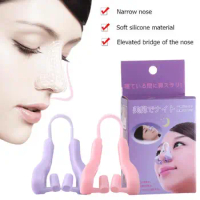 Nose Shaper Clip Nose Lifting Shaper Silicone Nose Tools Straightener Nose Slimmer Bridge Hurt Shaping Beauty Q9X8