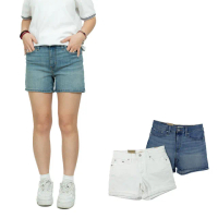 【LEVIS】女款 levis 短褲 牛仔短褲 白色 女版 白色短褲 挺版 女牛仔褲(1386ED4)