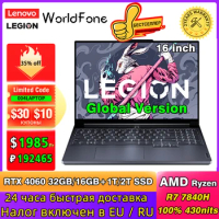 Lenovo Legion R9000X 2023 E-sports Gaming Laptop R7-7840H 16G/32G RAM 1T/2T SSD GeForce RTX4060 3.2K 165Hz 16inch Game Notebook