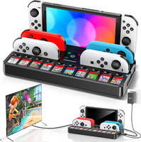 Switch Docking Station สำหรับทีวีพร้อม Controller Chargerเปลี่ยนสำหรับ Switch  Dock พร้อมอะแดปเตอร์ 
