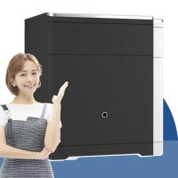 【發億金庫】床頭櫃智慧型保險箱 Lt-5F（黑/白 雙色可選）(指紋 密碼 緊急開啟鑰匙 保險櫃)