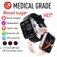 New Smartwatch Blood Glue Pressure Jam tangan pintar 24 Hour Heart Rate Temperature Sleep Monitoring