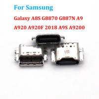 10PCS Charger Connector Socket For Samsung Galaxy A8S G8870 G887N A9 A920 A920F 2018 A9S A9200 USB Charging Port Dock Plug