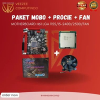 paket intel i5 2400 2500 mobo H61 B75 dan fan i5 baru garansi Mobo H61
