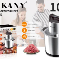 SOKANY666666 Meat grinder household electric stainless steel multifunctional cooking machine 10L