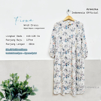 Clara Midi Dress Gamis Rayon Viscose Midi Jumbo Bahan Adem Nyaman