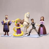 Herocross Disney Princess Tangled Rapunzel Model Action Figures Cartoon Pvc Anime Dolls Kids Gift Desk Decoration toy Collectio