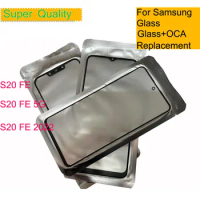 10Pcs/Lot For Samsung Galaxy S20 FE S20 Lite G780 S20FE 5G G781 2022 Touch Screen Panel Front Outer LCD Glass Lens With OCA