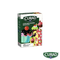 【怡家藥局】CURAD 酷瑞兒童卡通OK繃 甜甜小蛋糕 加勒比海盜 蟲蟲大作戰 烏虎貓頭鷹（20片裝）