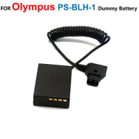 BLH-1 Dummy Battery DC Coupler V-mount D-tap Spring Power Cable For Olympus E-M1 Mark II 2 EM1 Mark iii E-M1X Camera