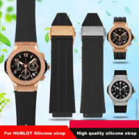 Soft Silicone Watch Band For HUBLOT Hengbao Yubo Big Bang Classic Fusion Silicone Watch Band Waterproof 25-19mm Watch Chain
