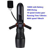 Electric Underwater Sea Scooter 500W Water Propeller SUP Motor 130Minutes Diving Equipment for Ocean Pool