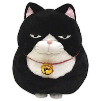 【全館95折】【療癒貓咪 大絨毛娃娃】貓咪 大絨毛玩偶 娃娃 黑白貓 日本正版 該該貝比日本精品