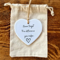 Thank You Gift. Never Forget The Changes You Made. Valentine's Day Pendant, Acrylic Gift E4M4