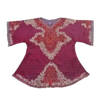 Blouse Tunik Bordir Bunga Wanita | Motif Bunga Magenta