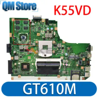 K55VD A55V For ASUS K55VD A55V K55A Laptop Mainboard For ASUS K55VD A55V Motherboard GT610M Support I3 I5 I7 Tested