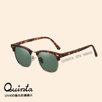 Quinta UV400折疊輕量TR彈簧腿偏光太陽眼鏡(抗紫外線/濾藍光/防眩光-QT3101-多色可選)
