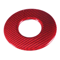 For Toyota 86 GT86 2012-2020 Dry Carbon Fiber Car Steering Wheel Central Decorative Cover Trim Accessories, Red