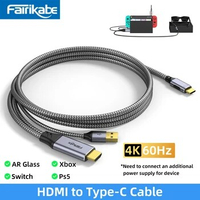 HDMI to C Type Cable 4K60Hz HDMI Adapter HDMI to USB C Cable for PS5 Switch Steam Xbox to Xreal Air Nreal Air Portable Monitor