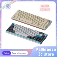 Knife Join65 Wired Mechanical Keyboard Aluminum Alloy Kit Metal Case FR4 Plate Gasket 65% Keyboard Customization For Laotop Pc