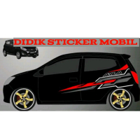 sticker cutting sticker mobil Agya Alya Yaris jazz Brio Avanza Xenia Ertiga Innova mobilio Universal