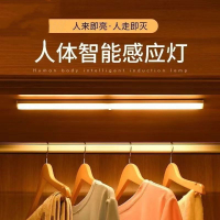 工廠現貨 【附發票】免運 鏡前燈 人體感應燈 智能燈 感應燈 led櫥柜燈智能人體感應長條燈磁吸式廚房衣柜臥室睡眠充電感應燈特惠/快速出貨 開立發票 全館八折 h1031