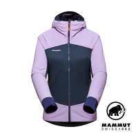 【Mammut長毛象】 Taiss IN Hybrid Hooded Jacket W 軟殼連帽外套 星系紫/海洋藍 女款 #1013-02690