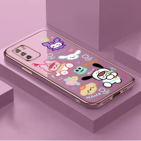 Casing ponsel canggih Anjing berbaring lucu dengan bingkai putih phone case for Xiaomi Poco M3,dog p
