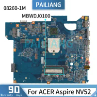 Mainboard For ACER Aspire NV52 Laptop motherboard 08260-1M MBWDJ0100 DDR2 Tested OK