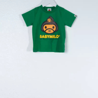 A Bathing Ape Kaos BAPE X BABY MILO PLAYGROUND GREEN TSHIRT KIDS 100% ORIGINAL