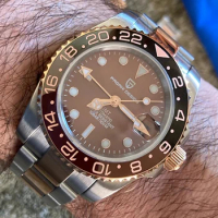 PAGANI DESIGN New PD-1662 Men Watch GMT40mm Mechanical Watch Top Brand Sapphire Glass Sports Waterproof Clock Relogio Masculino