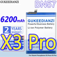 High Capacity GUKEEDIANZI Battery BN57 BN61 for Xiaomi Pocophone X3 Poco/Pro X3Pro + Track NO.