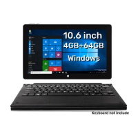 Hot Sales 4GB DDR RAM +64GB ROM 10.6 INCH Windows 10 Tablet PC 1920 x 1080 Pixel X5 Z8300 Quad Core Dual Camera Micro-USB 3.0