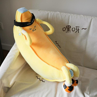 ins網紅可愛運動卷腹香蕉公仔睡覺抱枕玩偶毛絨玩具創意娃娃床上 【麥田印象】