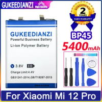 GUKEEDIANZI Battery BP45 5400mAh For Xiaomi Mi 12 Pro 12pro Mobile Phone Bateria