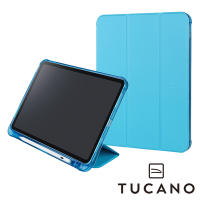 義大利 TUCANO Satin iPad (第10代) 10.9吋 專用 緞面高質感保護殼 - 天藍色