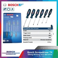 Bosch Screwdriver Torx TX Obeng Bintang Set 6 Pcs Professional