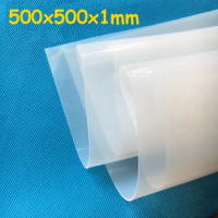 500X500X1mm High Quality Translucent/milky white Silicone Rubber Sheet For heat Resist Cushion 100% Virgin Silikon Rubber Pad