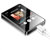 เครื่องเล่น MP3แบบพกพา Bluetooth 5.0ลำโพงสเตอริโอเพลงการบันทึกขนาดเล็กการเล่นวิดีโอ MP4พร้อมหน้าจอ LED วิทยุ FM