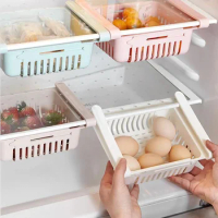 Kitchen Fridge Rack Holder Dish Drainer Food Storage Shelf Refrigerator Drawer Plate Layer Holder Organizer