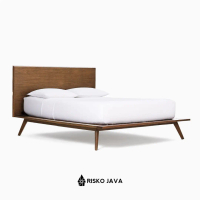 Dipan Kayu Jati / Dipan Minimalis Retro / Rangka Dipan Kayu Jati | ADELIO