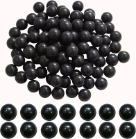100 X .68 Cal Balls for and Practice Reusable .68 Caliber Ammo Solid Plastic Nylon Paintballs Projec