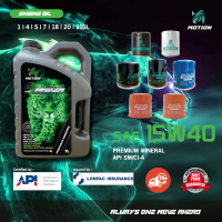 MOTION 15w40 7 Liter MINERAL API SM CI4 Diesel Engine Oil Car MOTION 15W40 7 Liter MINYAK HITAM MINE
