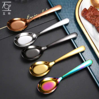 Stainless Steel Long Handle Soup Coffee Spoon Teaspoons Ice-cream Spoons Kitchen Cooking Utensils
