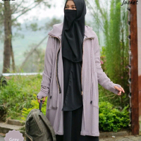 HONEYYA OUTER BY RUMAH PRODUKSI UMMI LONG OUTER SYARI MUSLIMAH JACKET WANITA KEKINIAN