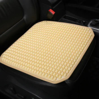 Universal Summer Car Seat Cool Cushion PVC Beaded Massage Automobile Chair Cover With Soft Waist Mat Breathable Durable 1PCS