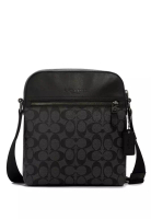 Coach Coach Houston Flight Bag In Signature Canvas - Black