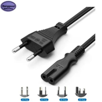 Universal 1.5M 2 Prong AC Adapter Cable Charger For Toshiba HP Acer Asus Dell Samsung PC Laptop Power Supply U/US/AU/UK Plug