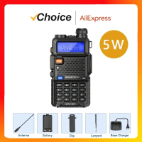 Baofeng  UV 5R 5W 8W Dual Band Ham Two Way Radio Vhf Uhf FM Radio Handheld Transceiver  16KM